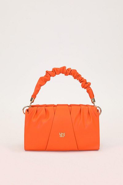 Levidor Orange Drawstring Detailed Handbag