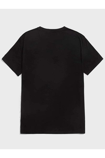 DUBU BUTİK Bird Minimal 2-Piece Multi Combination T-shirt - Gray Black Printed Oversize Crew Neck