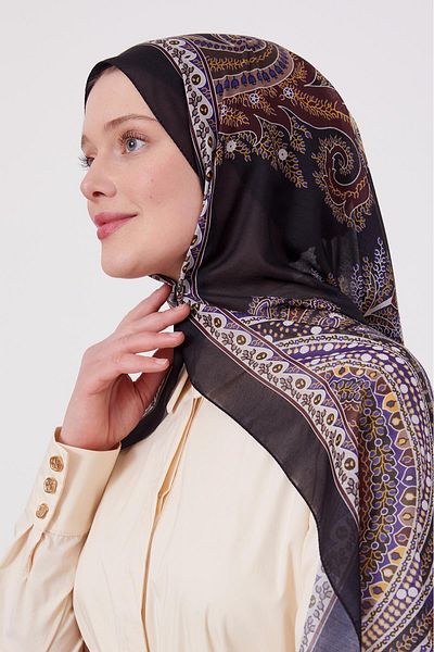 Levidor ΜΑΥΡΟ-ΜΩΒ Σπορ Σάλι Ethnic Pattern