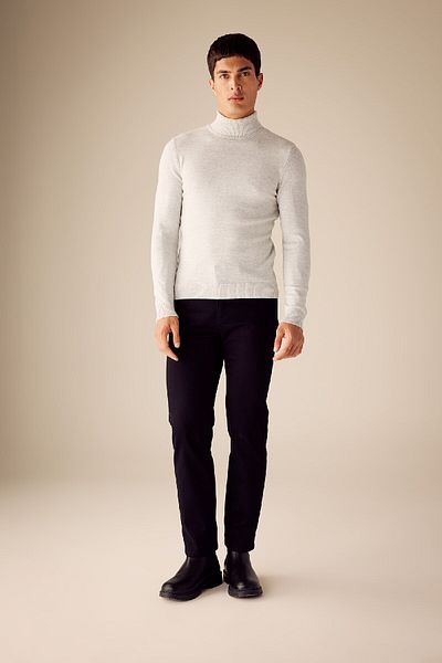 DeFacto Slim Fit Slim Fit Rollkragenpullover Basic Plain Strickpullover R1124az23wn