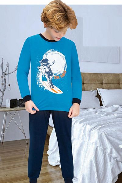Ersoy Çocuk Giyim Set pijama cu mânecă lungă pentru băiat Ersoy Child 710u