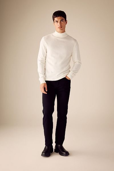 DeFacto Slim Fit Slim-Fit Half Turtleneck Basic Plain Strickpullover R1127az23wn