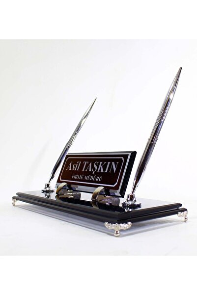 Art Online Kristal Masaüstü Kalemli isimlik Ofis Makam Hediyesi Doktor Avukat Savcı Mühendis Mimar Doç. Prof.