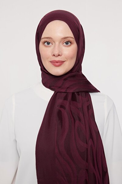 Levidor Bordo Soyut Desen Grazia Şal