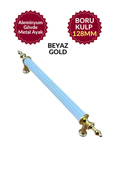 128mm LUXURY Aluminium Metal Tube HANDLE(GOLD) Furniture Kitchen Drawer Cabinet Cover – Durable Design
