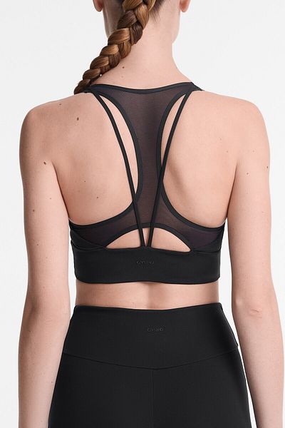 Oysho Medium-support mesh comfortlux sports bra