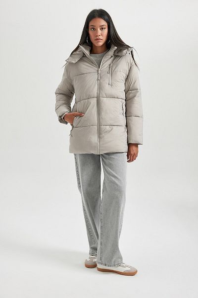 DeFacto Relax Fit Hooded Waterproof Puffer Jacket - A7167ax23wn