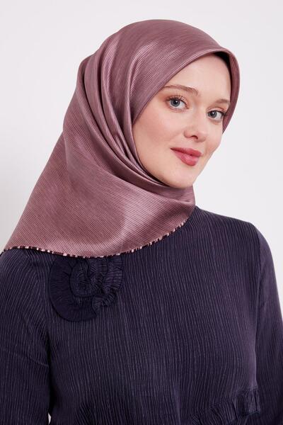 Levidor Μεταξωτό μαντίλι με ροζ ρίγες