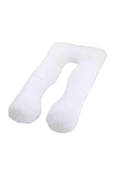 Primo Plus Comfortable U-Shaped Maternity Pillow White Polyester 45x45cm