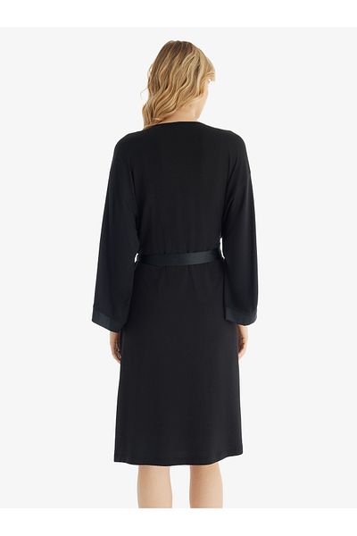 Blackspade Stylish Micro Modal Nightgown and Robe Set, Spider Feel and Exclusive Design
