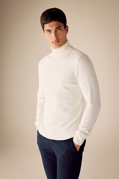 DeFacto Slim Fit Rolák Slim Fit Základní hladký pletený svetr R1124Az23Wn