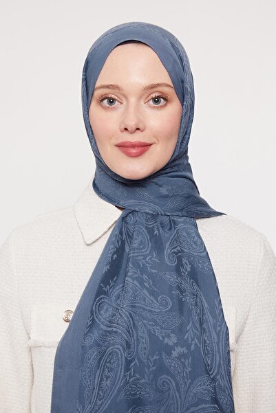 Levidor Indigo Indian Pattern Grazia Shawl