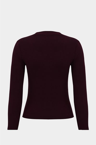 Açelya Okcu Premium Cotton Crew Neck Long Sleeve T-Shirt