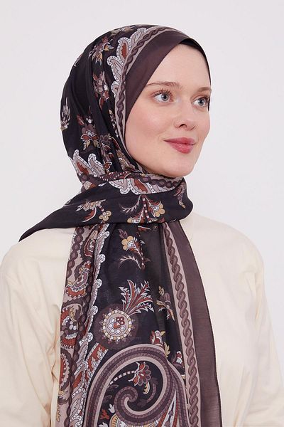 Levidor Καυτό καφέ κουλουριασμένο Ethnic Sport Shawl