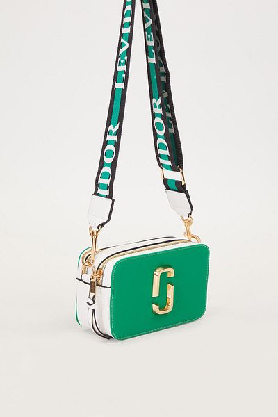 Levidor Grass Green/White Multi-Eye Shoulder Bag