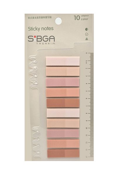 sibga tasarım Transparent Color 200 Leaf Bookmarks, Stickers and Note Paper