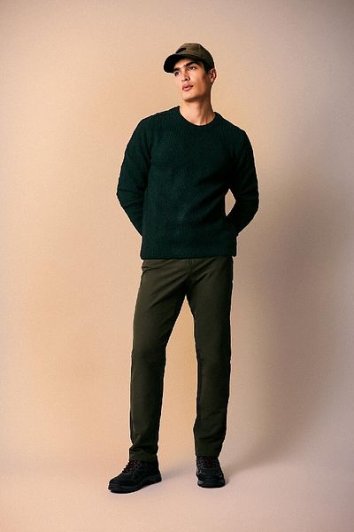 DeFacto Μαύρο Standard Fit Regular Fit Crew Neck Basic Plain πουλόβερ πουλόβερ B1078ax23wn