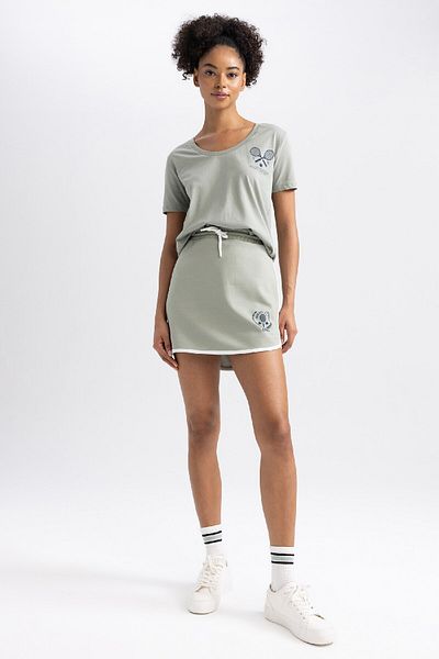 DeFacto Αθλητικό μπλουζάκι V-Neck Fit - Κοντό μανίκι, Sport printed A7048ax23hs