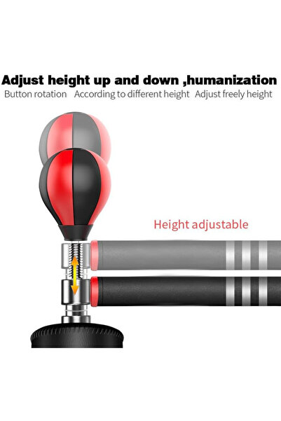 YALLA HomeGym Punching Boxing Speed Bag Trainer With Spinning Bar, Adjustable Height 175cm to 220cm