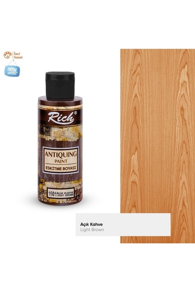 İNCİ TUVAL Eskitme Boyası Antiquing Açık Kahverengi N:1601 Su Bazlı Akrilik T...