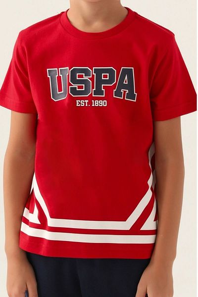 U.S. Polo Assn. Bermude pentru băiat cu mânecă scurtă din bumbac Dolce