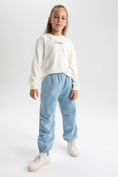 DeFacto Dívčí džínové kalhoty - Parachute Jogger Leg, A6234a823au