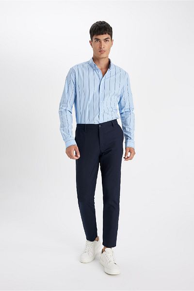 DeFacto Twill Chino Pants - Slim Fit, Narrow Leg, Straight Pocket B2091Ax23Au