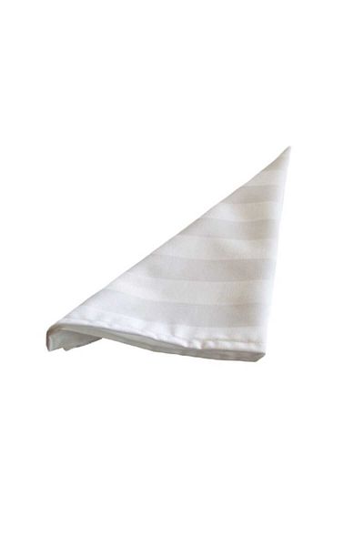 Kotonia Home Set of 10 Kotonia Home Hotel table napkins, 100% cotton, Damask (wide stripes), size 35x45 cm