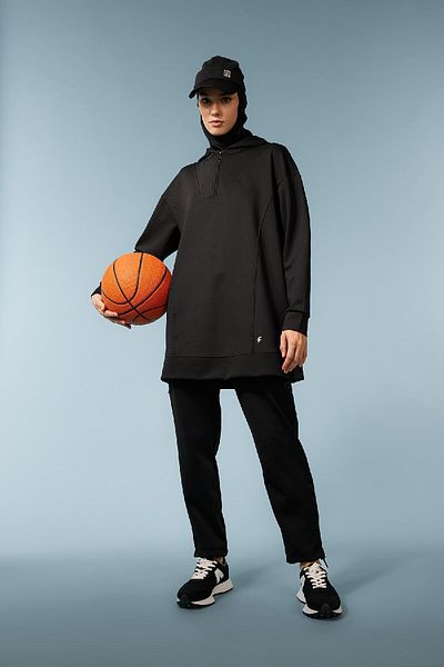 DeFacto Fit Long Fit Hooded Skuba Diver Sportsman Sweatshirt A8179Ax23Au