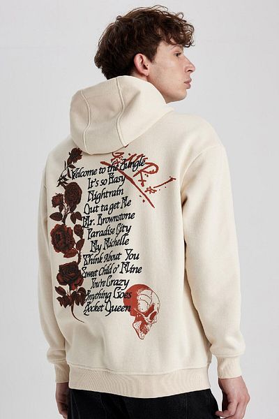 DeFacto Guns N Roses Gate Sweatshirt B1639Ax23Wn