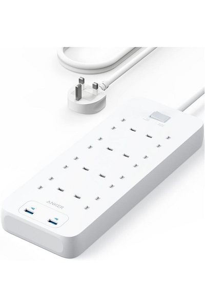 Anker Anker Power Strip 342 with 8 AC Ports and 2 USB Ports, 12W PowerIQ Technology