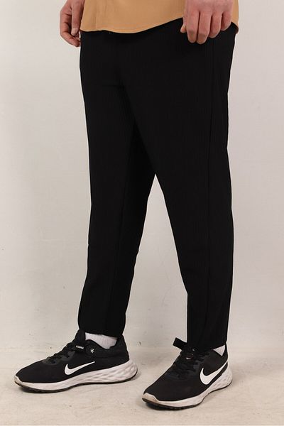 Ofzensport Men's Lycra Basic Cotton Jogger Black