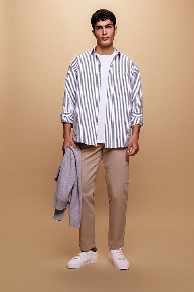 DeFacto Straight Cut Regular Waist Tube Leg Basic Pants - Pocket B2156Ax23Au