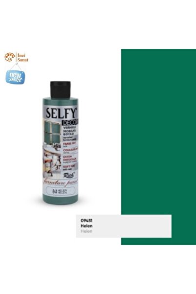 İNCİ TUVAL Helen Selfy Decor Kendinden Vernikli Boya N:844 Su Bazlı Akrilik M...