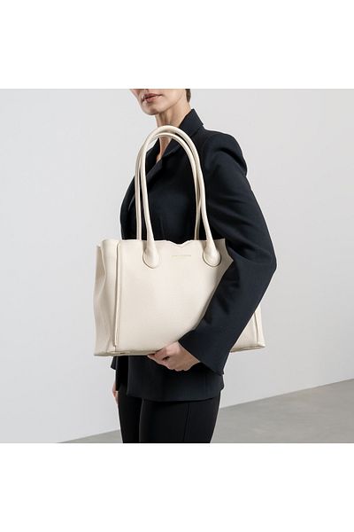 Isabel Bernard Honoré Handtasche Creme