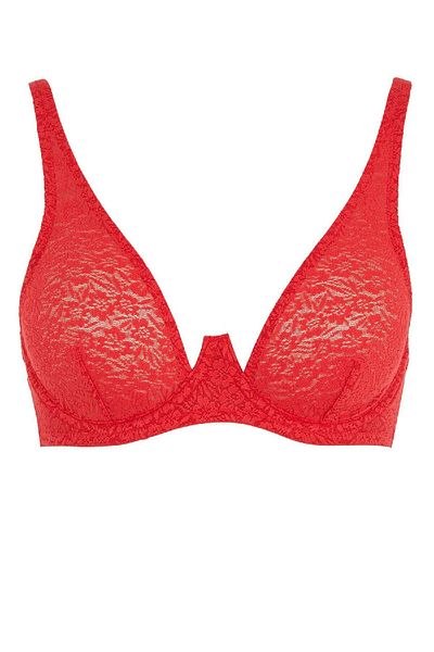 DeFacto Fall in Love New Year's Themed Lace Unpadded Underwire Red Bra A8422Ax23Wn