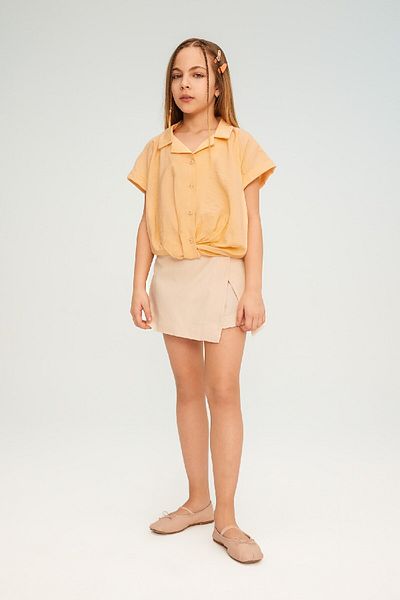 DeFacto Girl's Crop Short Sleeve Shirt B5063a824sm