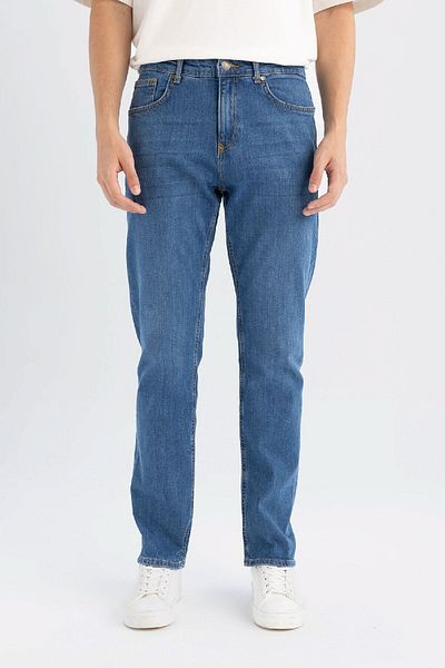 DeFacto Παντελόνι Sergio Regular Fit Jean - Κανονική μέση, πόδι σωλήνα A6948ax24sp