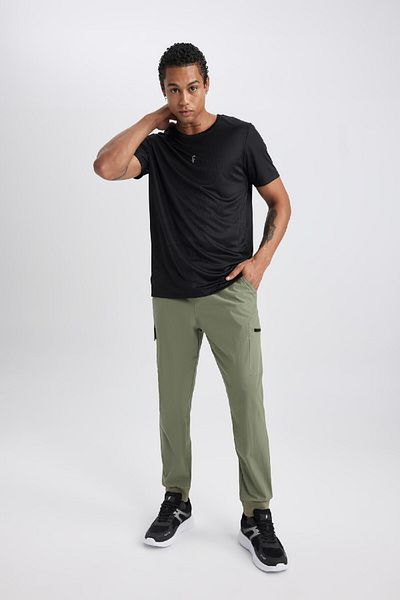 DeFacto Φούτερ Jogger Standard Fit - Cargo Pocket και ελαστικό πόδι μέσης B2779ax23au