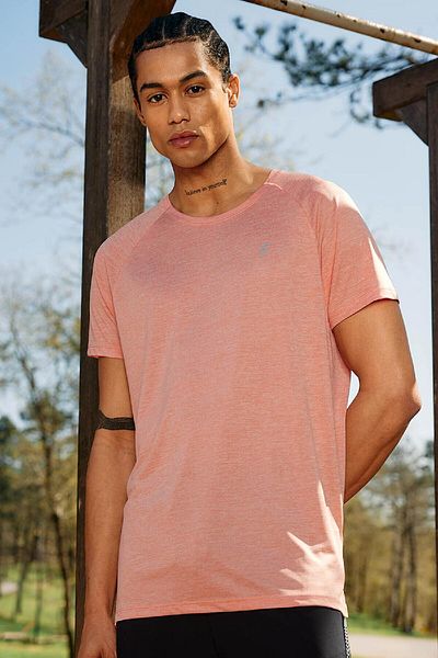 DeFacto Bedrucktes Sport-T-Shirt mit Rundhalsausschnitt – schwerer Stoff, kurze Ärmel B5150ax24sp