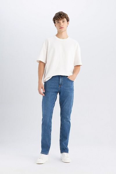 DeFacto Παντελόνι Sergio Regular Fit Jean - Κανονική μέση, πόδι σωλήνα A6948ax24sp
