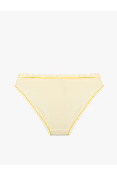 Koton New Season Cotton Stitching Detailed Lemon Printed Women's Panties