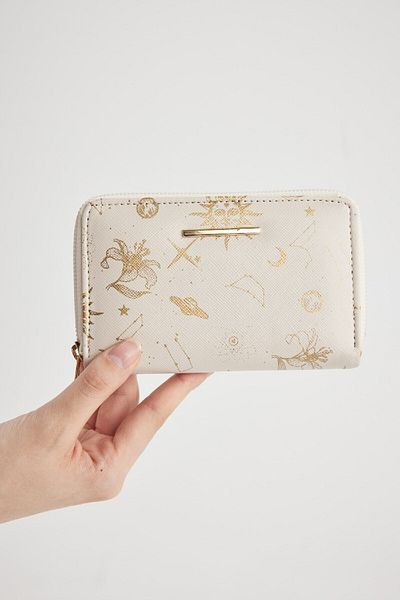 DeFacto Bedruckte Münztasche aus Kunstleder für Damen B3775axns