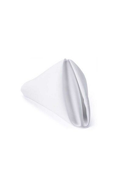 Kotonia Home Set Of 10 Hotel Table Napkins - 45x45 Cm, 100% Cotton, Ranforce Pakistan, White