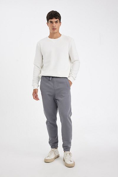 DeFacto Jogger Sweatpants Standard Fit Basic ίσια μέση με κορδόνια ελαστική με τσέπες στα πόδια A6468ax24sp