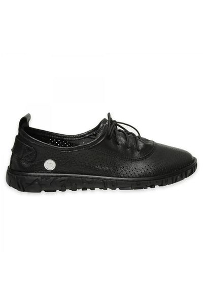 Mammamia D25YA-110 Pantofi confortabili din piele neagră pentru femei
