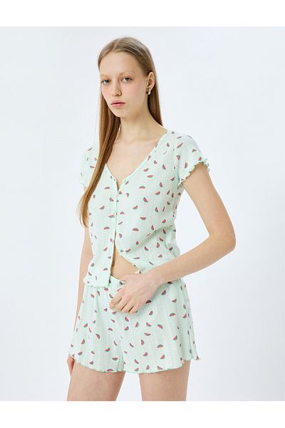 Koton green design Shorts Pajama Set