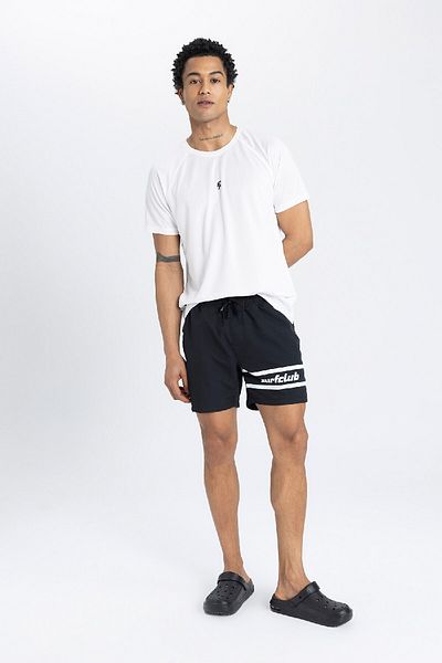 DeFacto Fit Sportsman εμπριμέ σορτς μαγιό - Κοντό μήκος B5990ax24hs