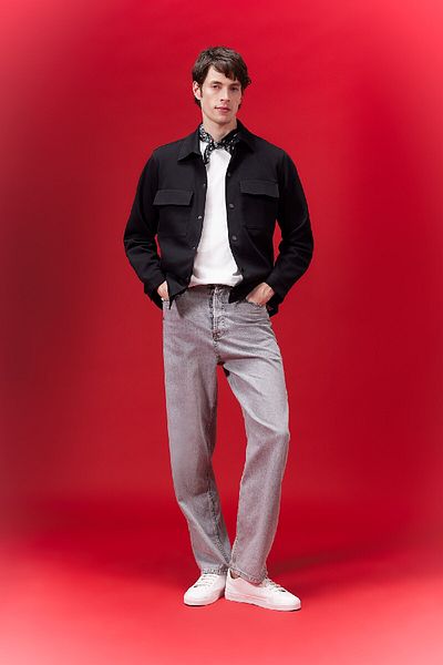 DeFacto Hemdjacke mit Polokragen, Druckknopfverschluss und Taschen Z5178az24sp