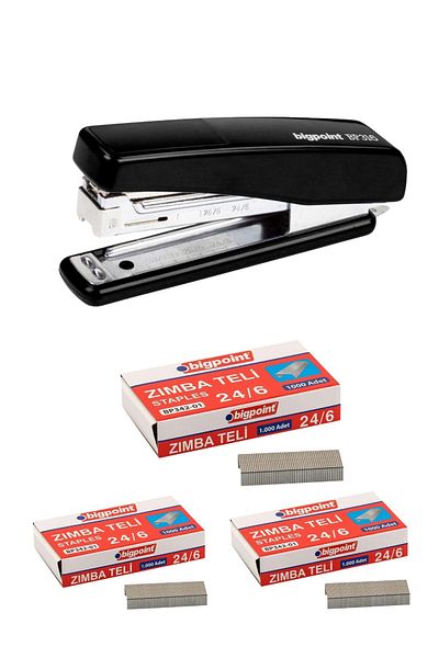 Bigpoint Black Stapler Machine and 3000 Grains Wire Bp316-95